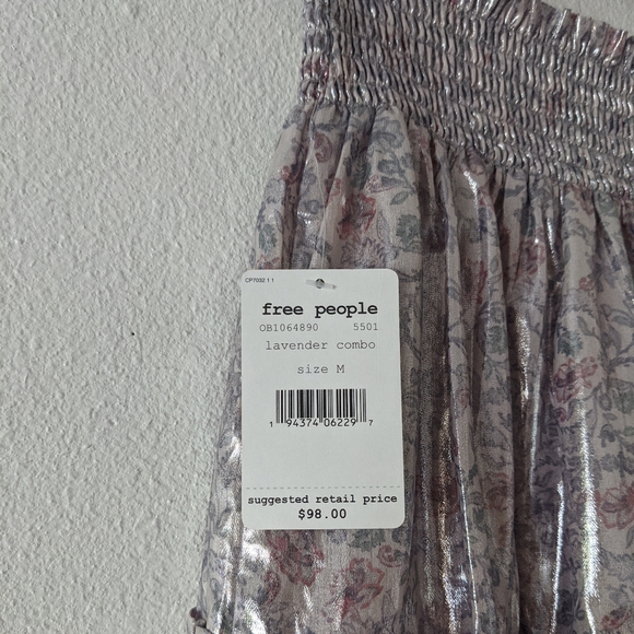 {Free People} New In A Bubble Satin Mini Skirt - Picture 9 of 11